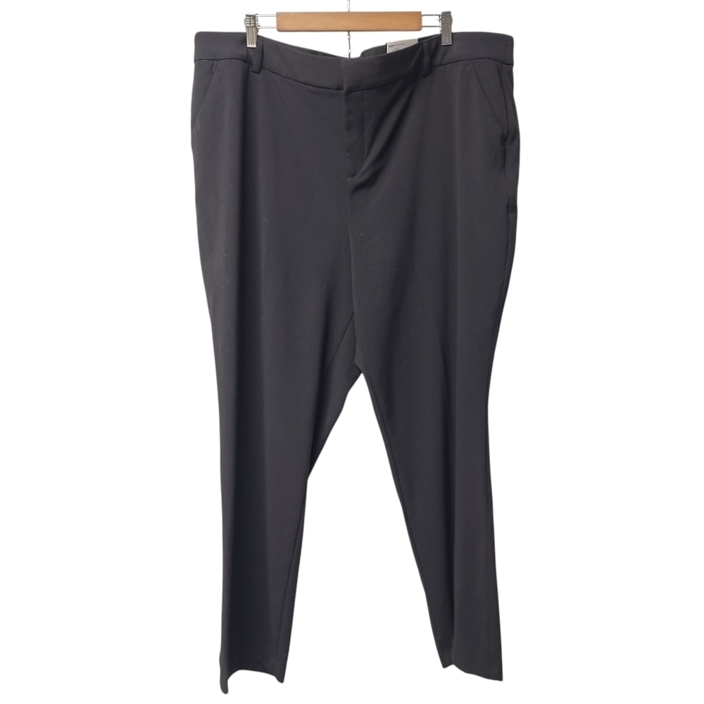 Nine West Women's Plus 22W Short Barely Bootcut Black Pants Stretch NWT